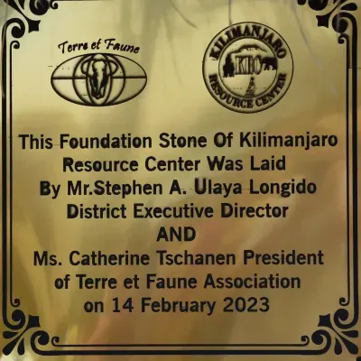 Plaque commémorative de l'inauguration du KRC